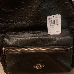 Coach | Bags | Black Matching Coach Backpack And Wristlet  display picture 1